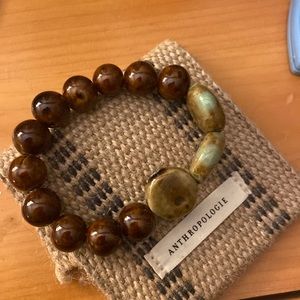 Anthropologie bead stretch bracelet